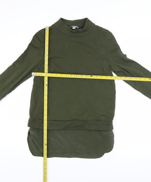 Womens UK Size XS COS Green Pullover Sweatshirt