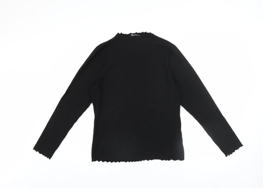 Womens UK Size XL Only Black Basic Blouse