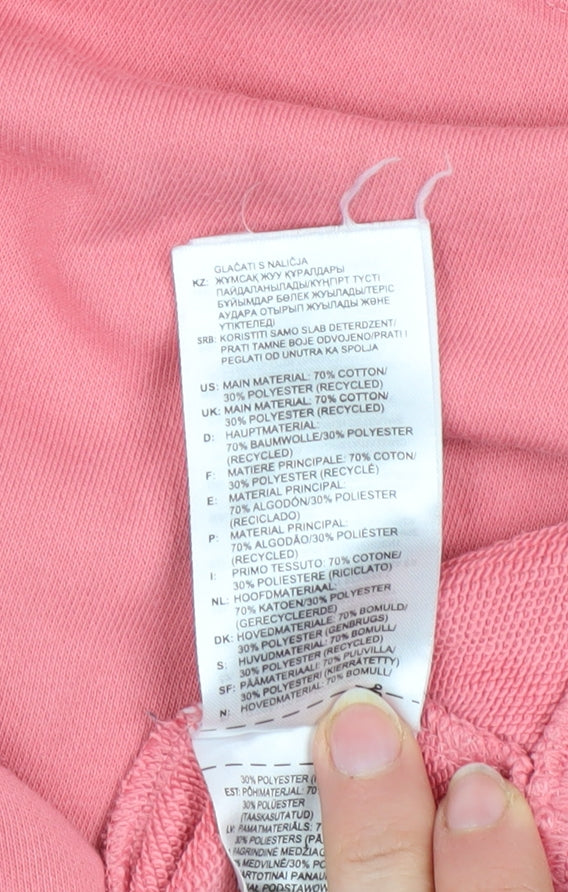 Womens UK Size 8 adidas Pink Pullover Sweatshirt