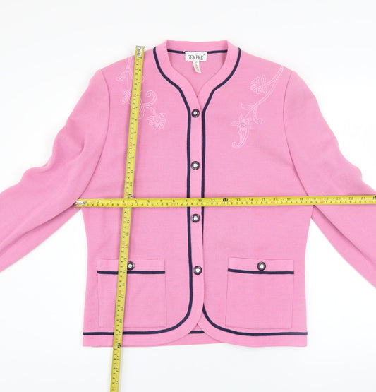 Womens UK Size 12 Sempre Pink Basic Jacket