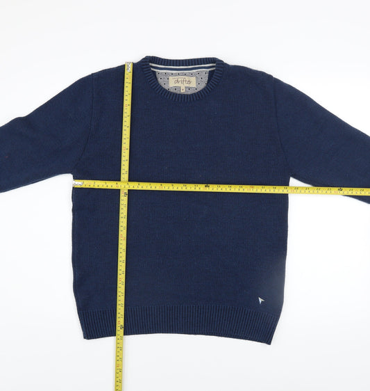Mens UK Size M Daniel Grahame Drifter Blue Pullover Jumper