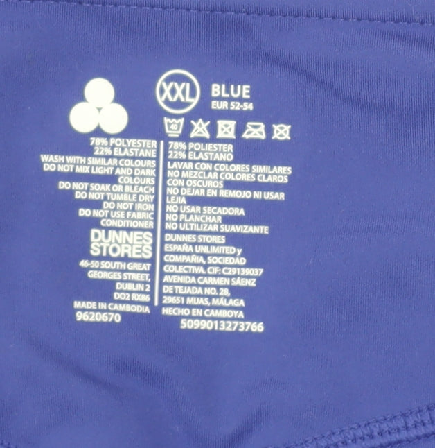Womens UK Size XXL Dunnes Stores Slim Fit Capri Blue Leggings