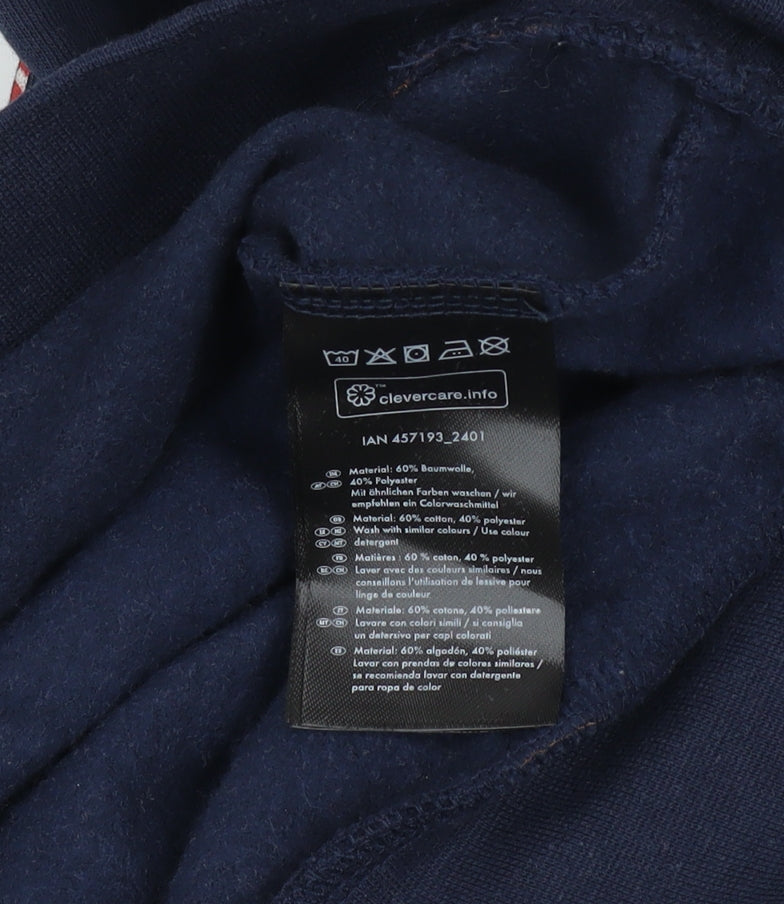 Mens UK Size S Livergy Blue Pullover Hoodie