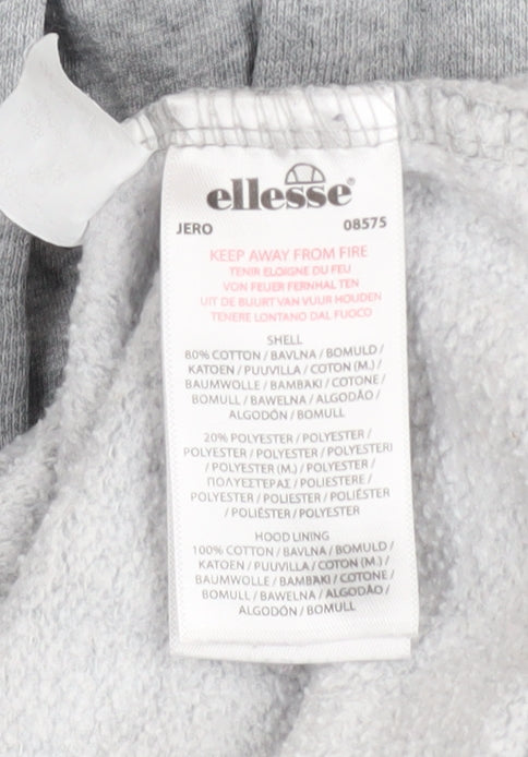 Girls UK Size 8-9 Years ellesse Grey Pullover Hoodie