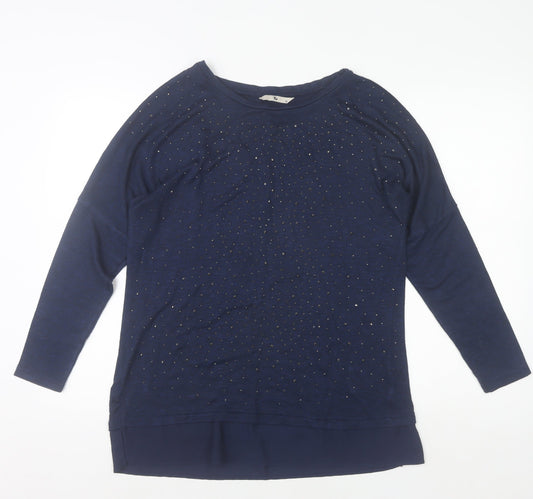 Womens UK Size 12 TU Blue Tunic Blouse