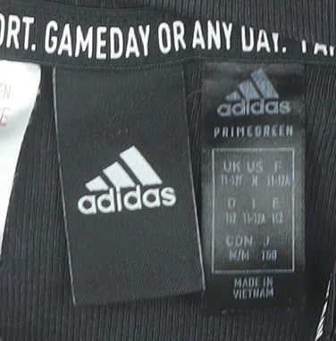 Boys UK Size 11-12 Years adidas Black Full Zip Hoodie