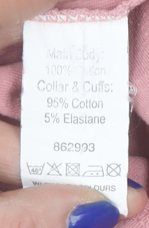 Womens UK Size L Country Collection Pink Pullover Sweatshirt