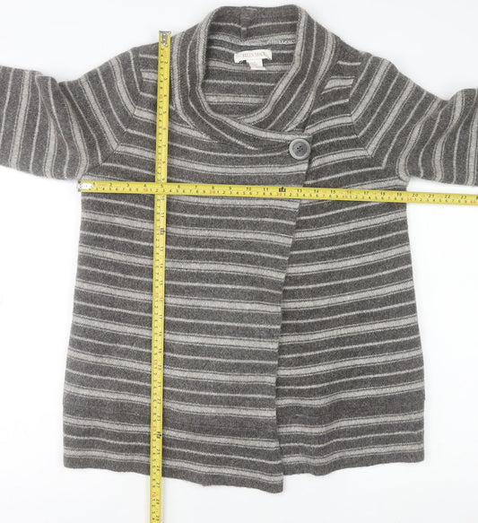 Womens UK Size M Ellen Tracy Grey Cardigan Jumper