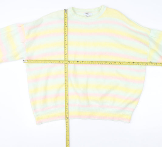 Womens UK Size 2022 Simply Be Multicoloured Pullover Jumper