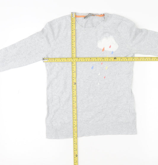 Womens UK Size XS Oasis Grey Pullover Jumper