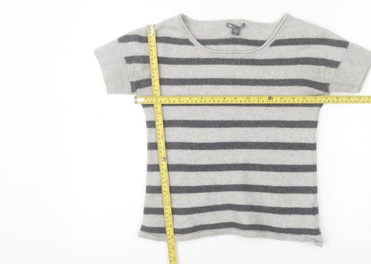 Womens UK Size S Gap Grey Basic T-Shirt