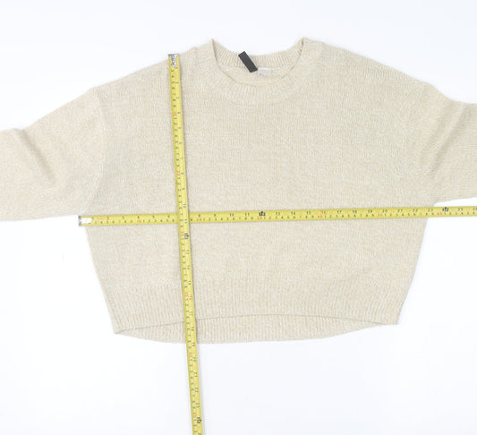 Womens UK Size S H&M Beige Pullover Jumper