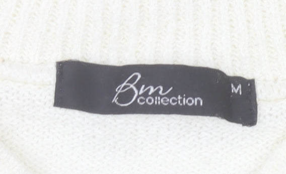 Womens UK Size M Bm Collection Beige Pullover Jumper