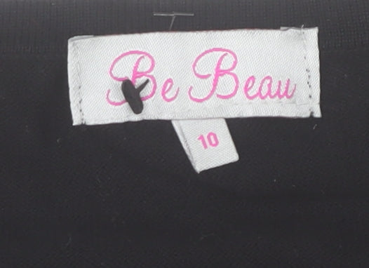 Womens UK Size 10 Be Beau Black Cardigan Jumper