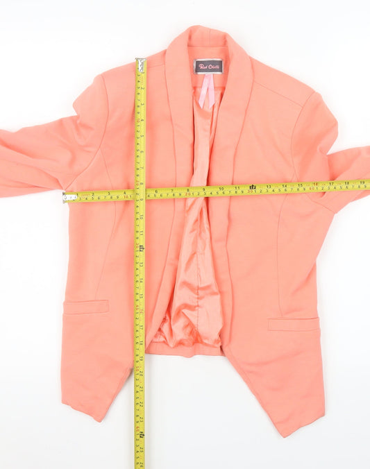 Womens UK Size 12 Red Chilli Regular Pink Blazer