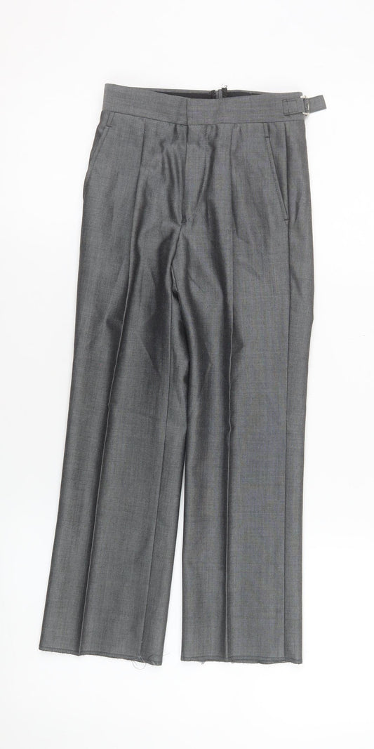 Boys UK Size 20 Years Torre Regular Fit Dress Pants Grey Trousers