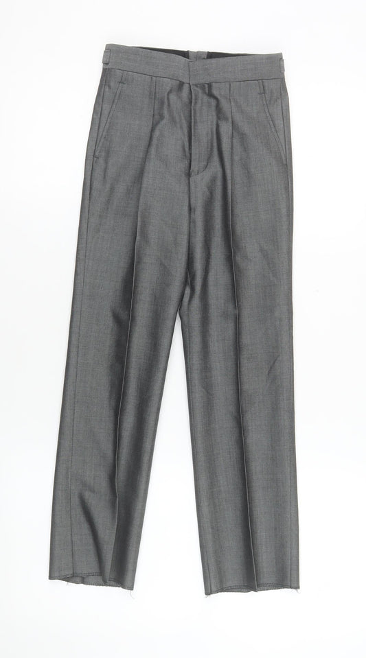 Boys UK Size 22R Torre Classic Fit Dress Pants Grey Trousers