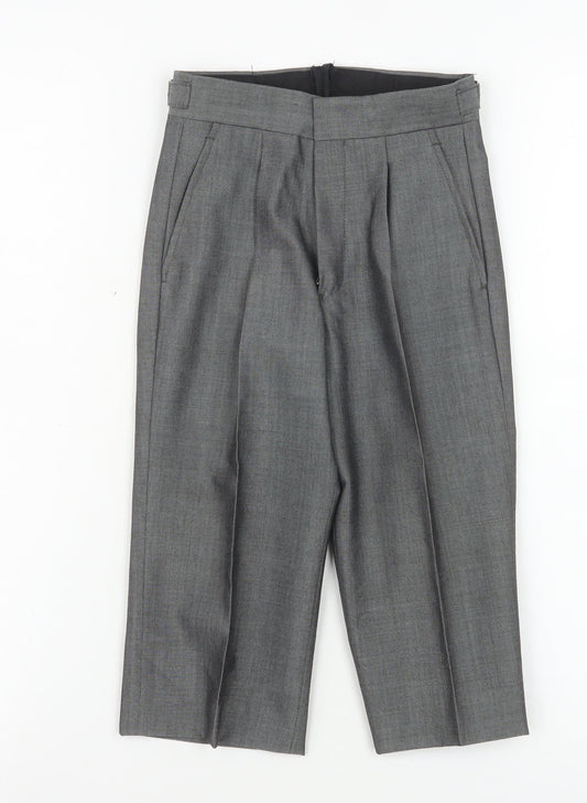 Boys UK Size 20R Torre Regular Fit Dress Pants Grey Trousers
