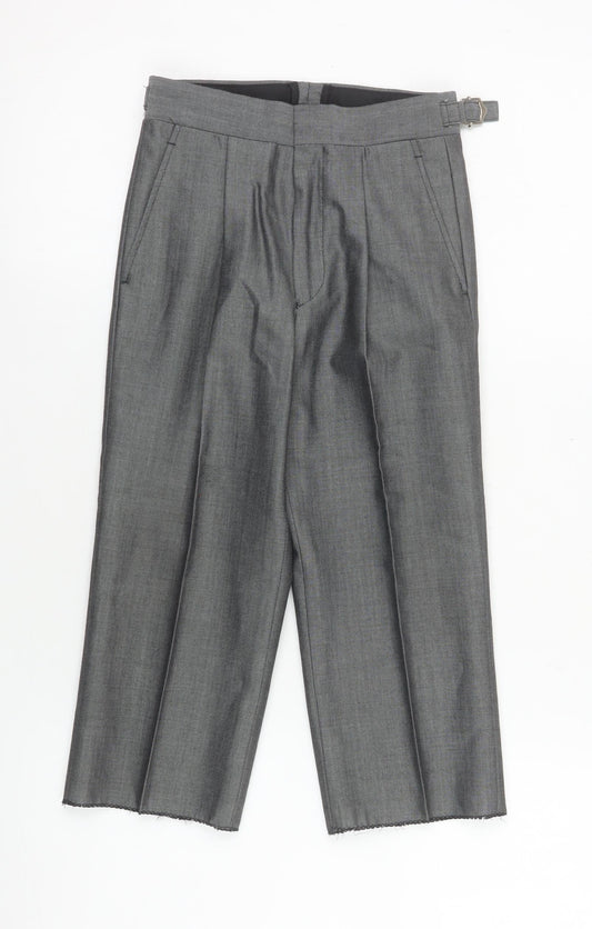 Boys UK Size 22R Torre Cerimonia Regular Fit Dress Pants Grey Trousers