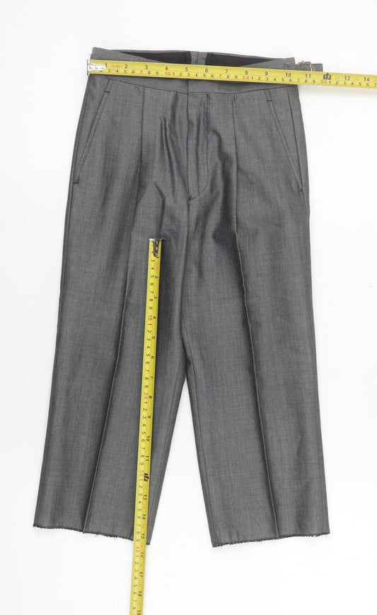 Boys UK Size 22R Torre Cerimonia Regular Fit Dress Pants Grey Trousers