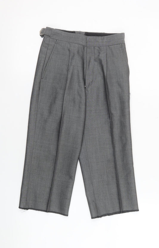 Boys UK Size 4 Years Torre Regular Fit Dress Pants Grey Trousers