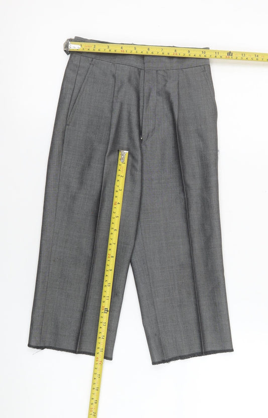 Boys UK Size 4 Years Torre Regular Fit Dress Pants Grey Trousers