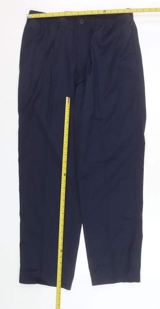 Mens UK Size 40R Champion Regular Fit CasualWorkwearBusiness Blue Trousers