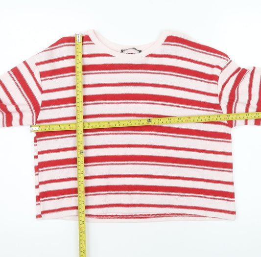 Womens UK Size M Zara Red Pullover Jumper