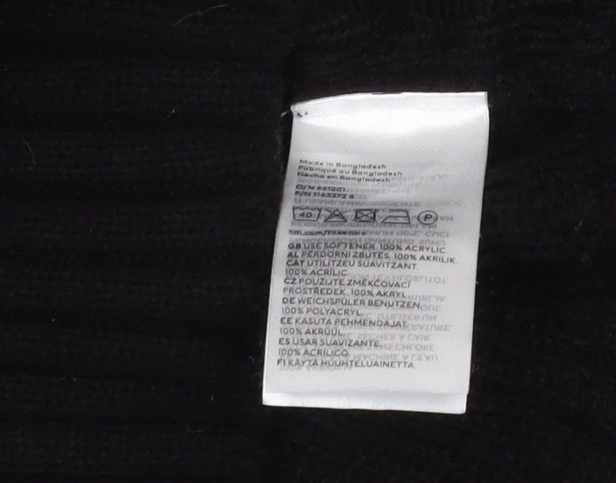 Mens UK Size S H&M Black Pullover Sweatshirt