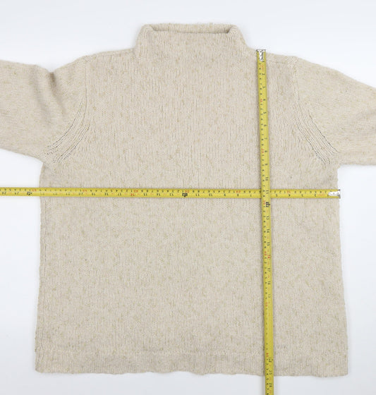 Womens UK Size L Fransa Beige Pullover Jumper