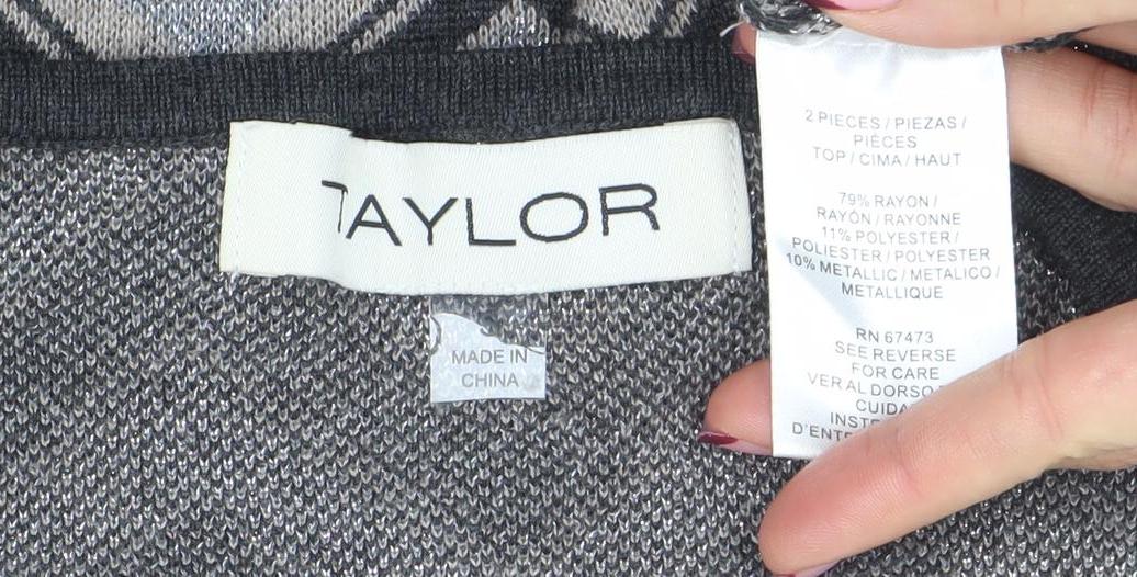 Womens UK Size M Taylor Grey Pullover Jumper