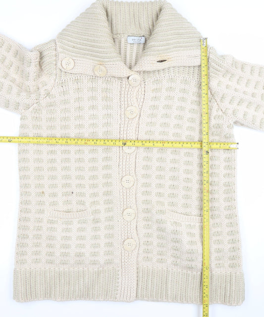 Womens UK Size 18 Marks and Spencer Beige Cardigan Jumper