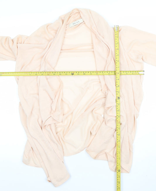 Womens UK Size M Reiss Beige Cardigan Jumper