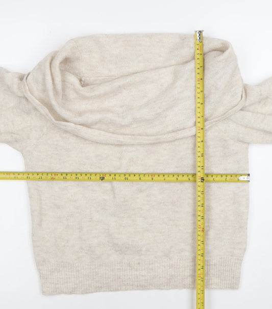 Unisex Adults UK Size S H&M Divided Beige Pullover Jumper
