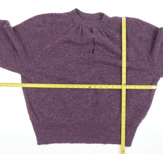 Unisex Adults UK Size S AND/OR Purple Pullover Jumper