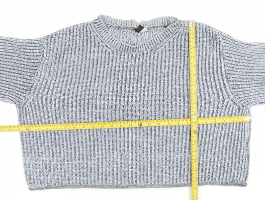 Womens UK Size XS Divided Grey Pullover Jumper