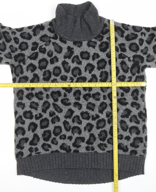 Womens UK Size L Cynthia Rowley Grey Pullover Jumper