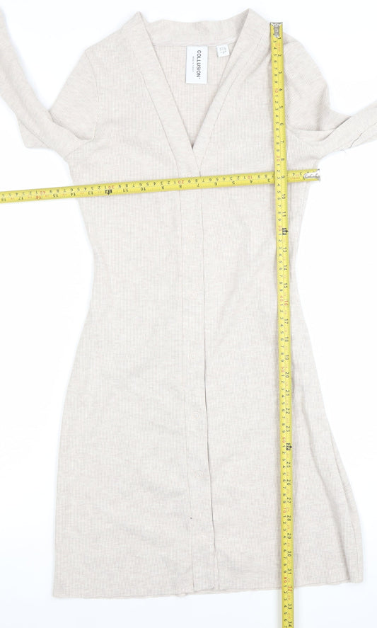 Womens UK Size 8 COLLUSION Bodycon Dress