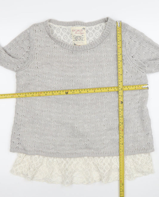 Womens UK Size 14 Falmer Heritage Grey Pullover Jumper