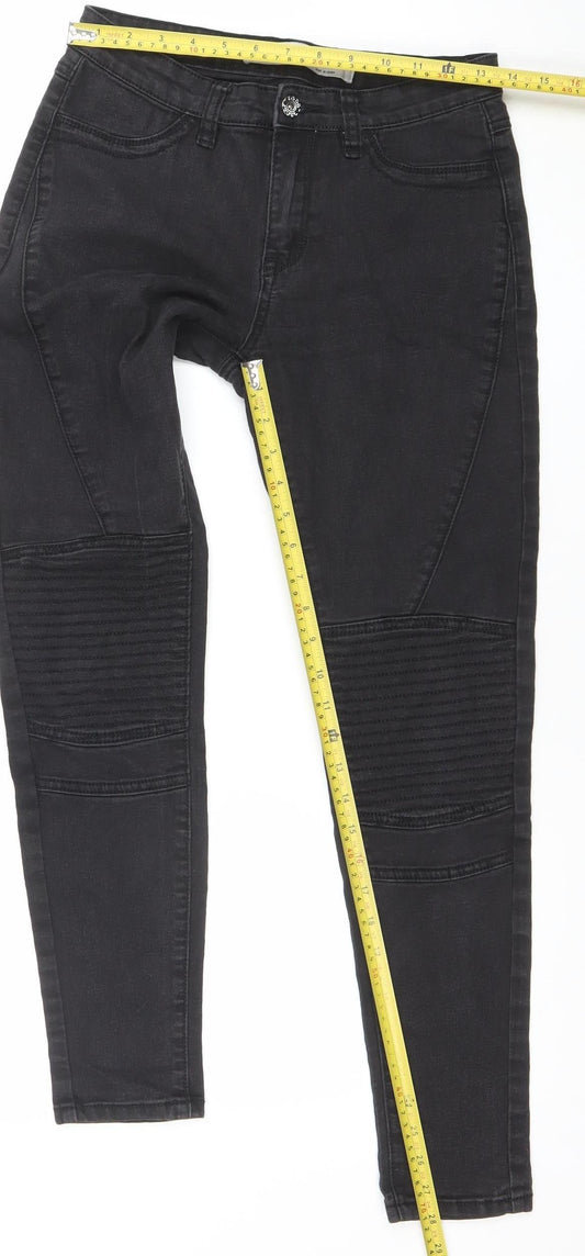 Womens UK Size 8 Denim Co. Slim Fit Skinny Black Jeans