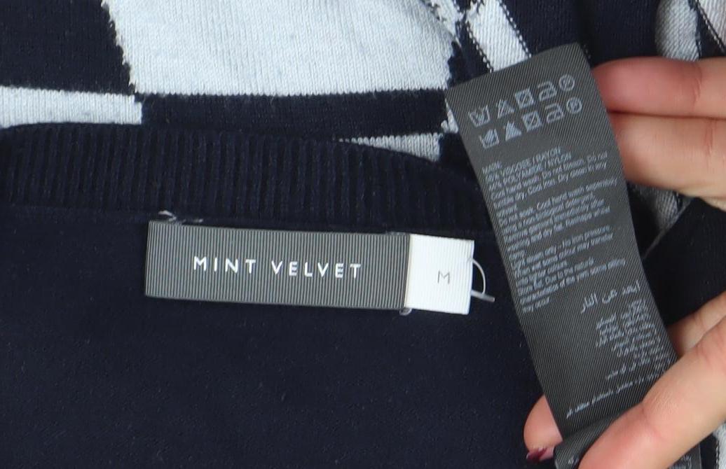 Womens UK Size M Mint Velvet Blue Pullover Jumper