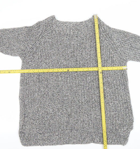 Womens UK Size 14 Oui Grey Pullover Jumper