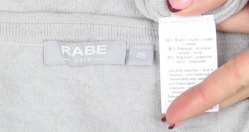 Womens UK Size 14 Rabe Grey Basic T-Shirt