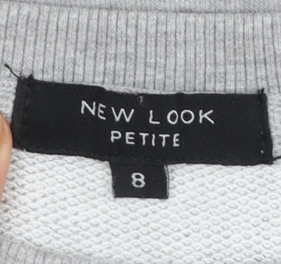 Womens UK Size 8 New Look Grey Pullover Sweatshirt