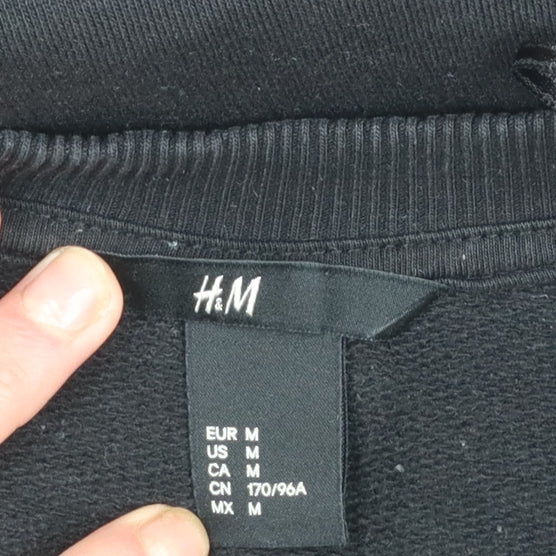 Womens UK Size 12 H&M Black Pullover Sweatshirt