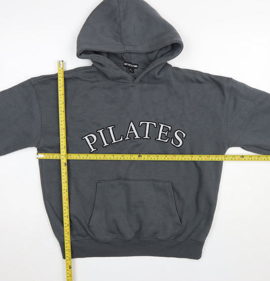 Womens UK Size XS PRETTYLITTLETHING Grey Pullover Hoodie