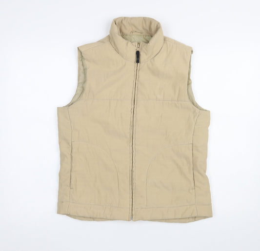 Womens UK Size 12 Dorothy Perkins Beige Bodywarmer