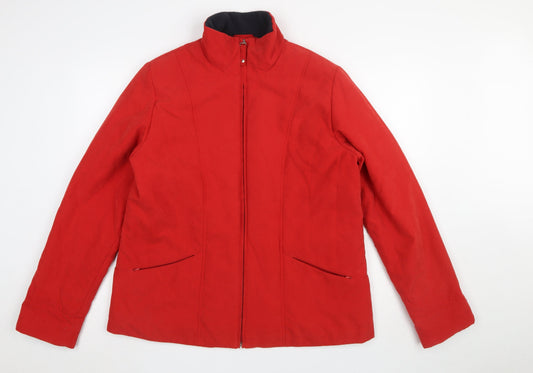 Womens UK Size L Klass Collection Red Basic Jacket