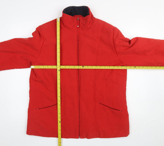 Womens UK Size L Klass Collection Red Basic Jacket