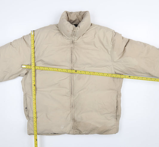 Womens UK Size S ADPT Beige Puffer Jacket